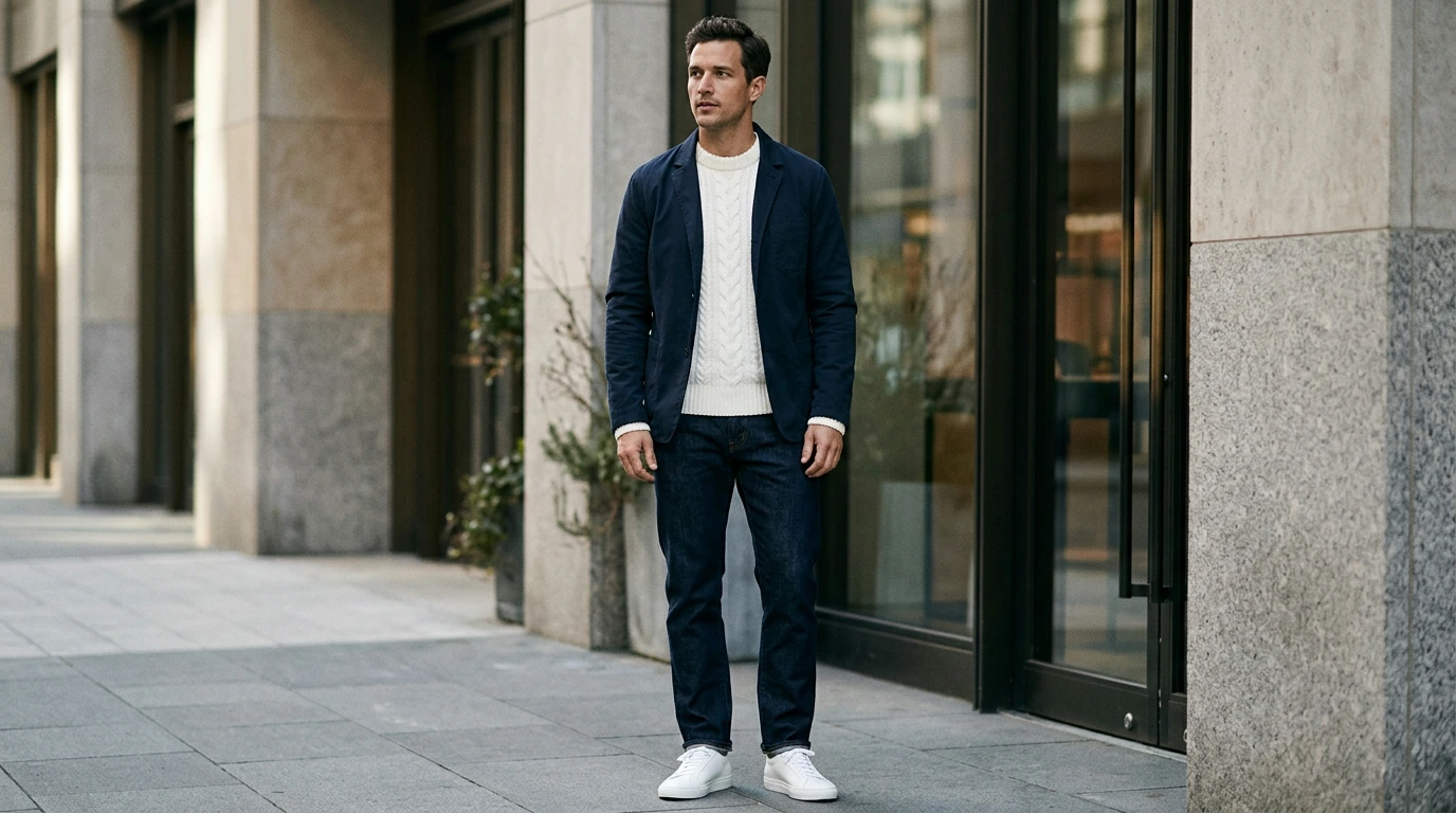 Men’s White Knitwear: Calvin Klein Jeans Layering Guide